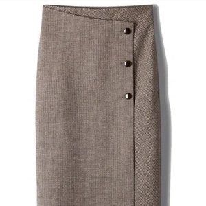 Aritzia Babaton Billy Wrap Midi Pencil Skirt